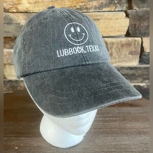 Adams Lubbock Texas Happy Smiley Face Baseball Cap
